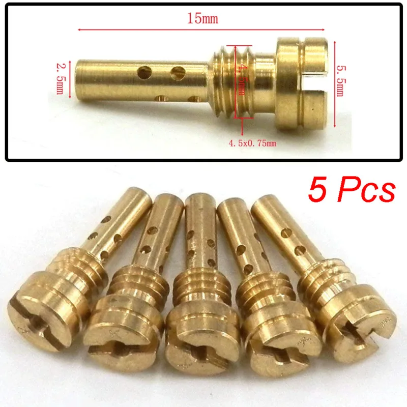 5 шт./компл. карбюратор для автомобиля набор медленного пилота 40 50 # форсунки 15 мм