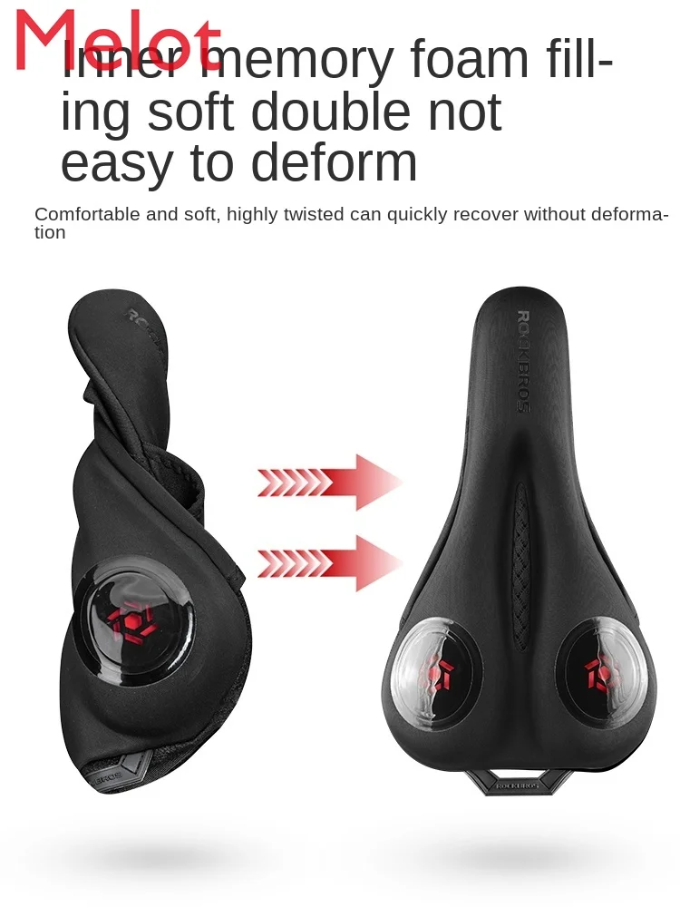 

Bicycle Cushion Cover Silicone Thickened Widened Seat Cushion Mountain Bike Seat Cover Cycling Fixture and Fitting