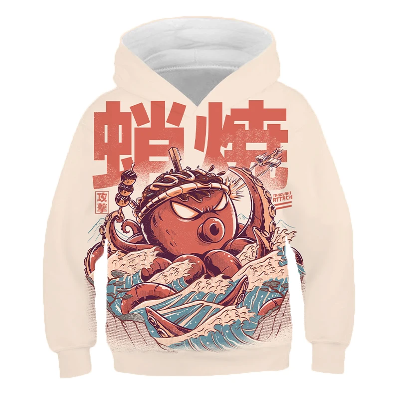 

2021 Children Costume cartoon print winter Boy Hoodie Kids Clothes Funny Hoodies for Teen Girls 4-14Y Baby Boys Sweatshirt