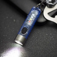 design pie self defense keychain led flashlight 400 lumens outdoor mini usb rechargeable camping torch magnetic car dome light