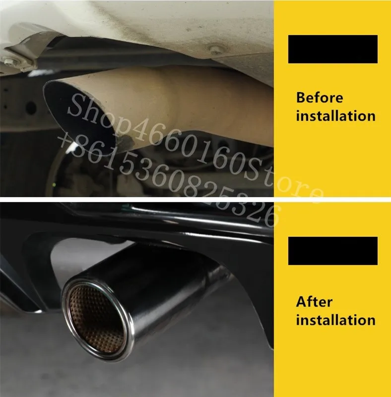 Глушитель выхлопной трубы из нержавеющей стали Puou T304 высокое качество