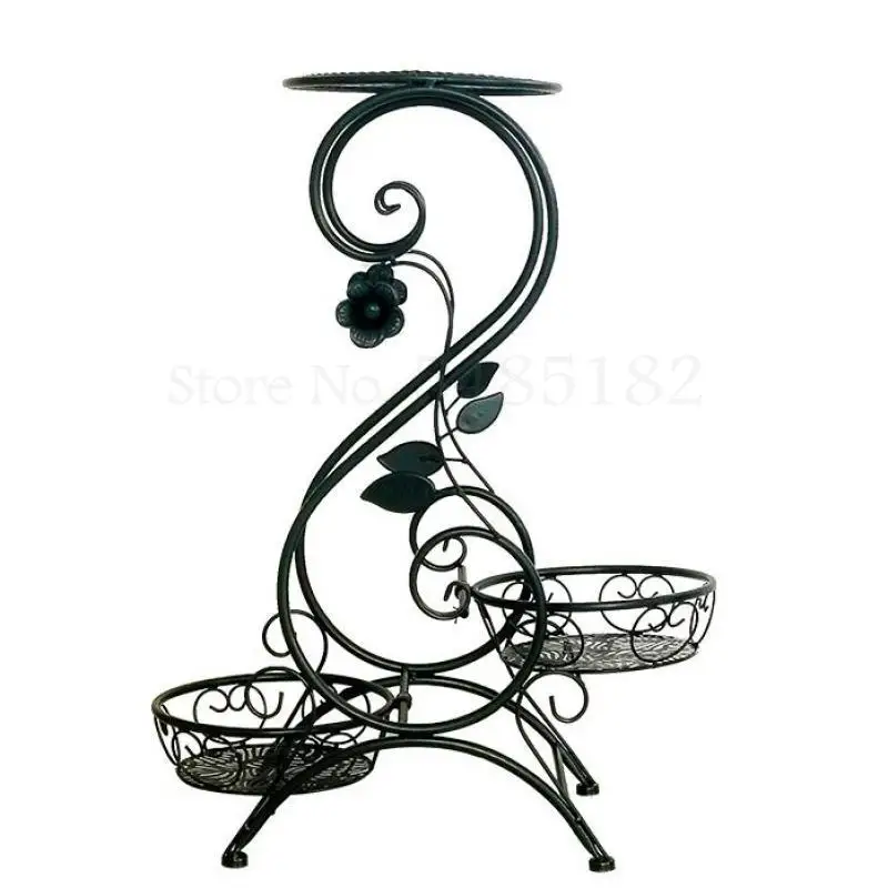 Кованая железная подставка для цветов дома и офиса 600|Полки растений| |