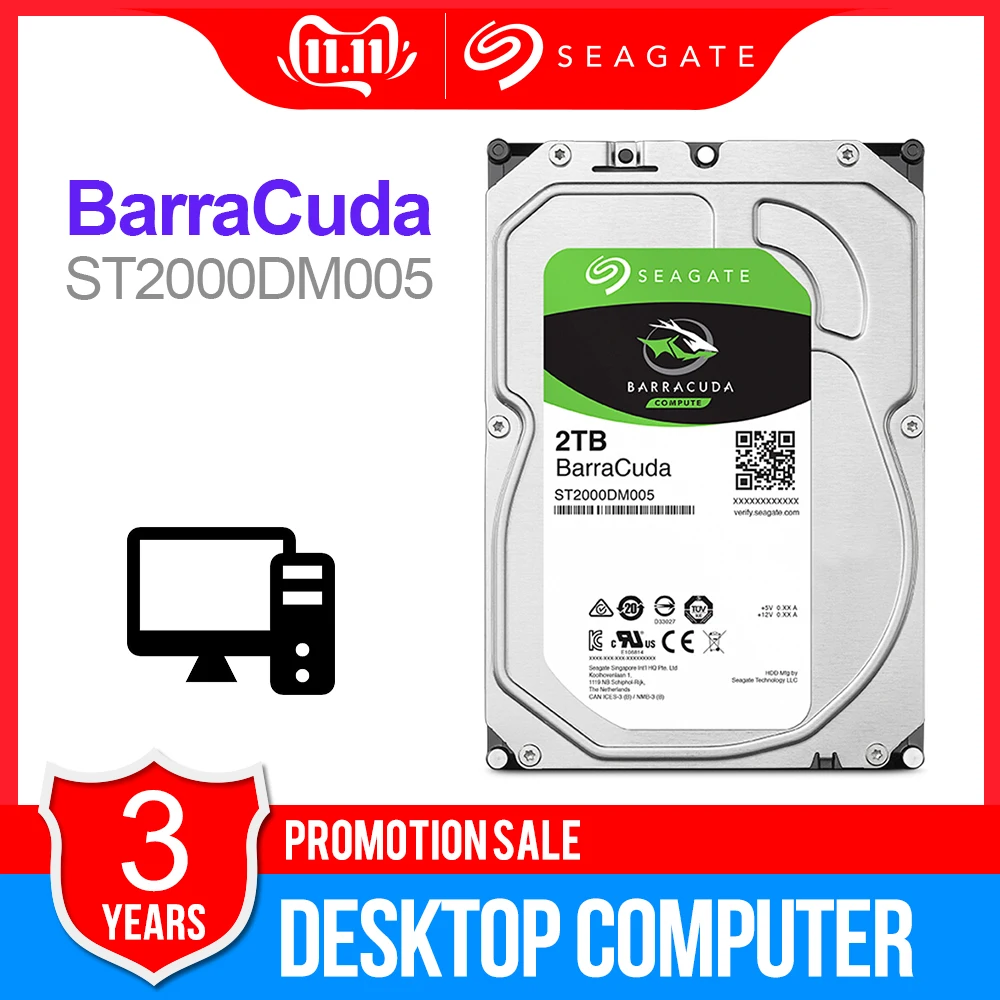 Внутренний жесткий диск Seagate ST2000DM005 3 5 об/ТБ SATA 6 5400 МБ 2 ТБ| |