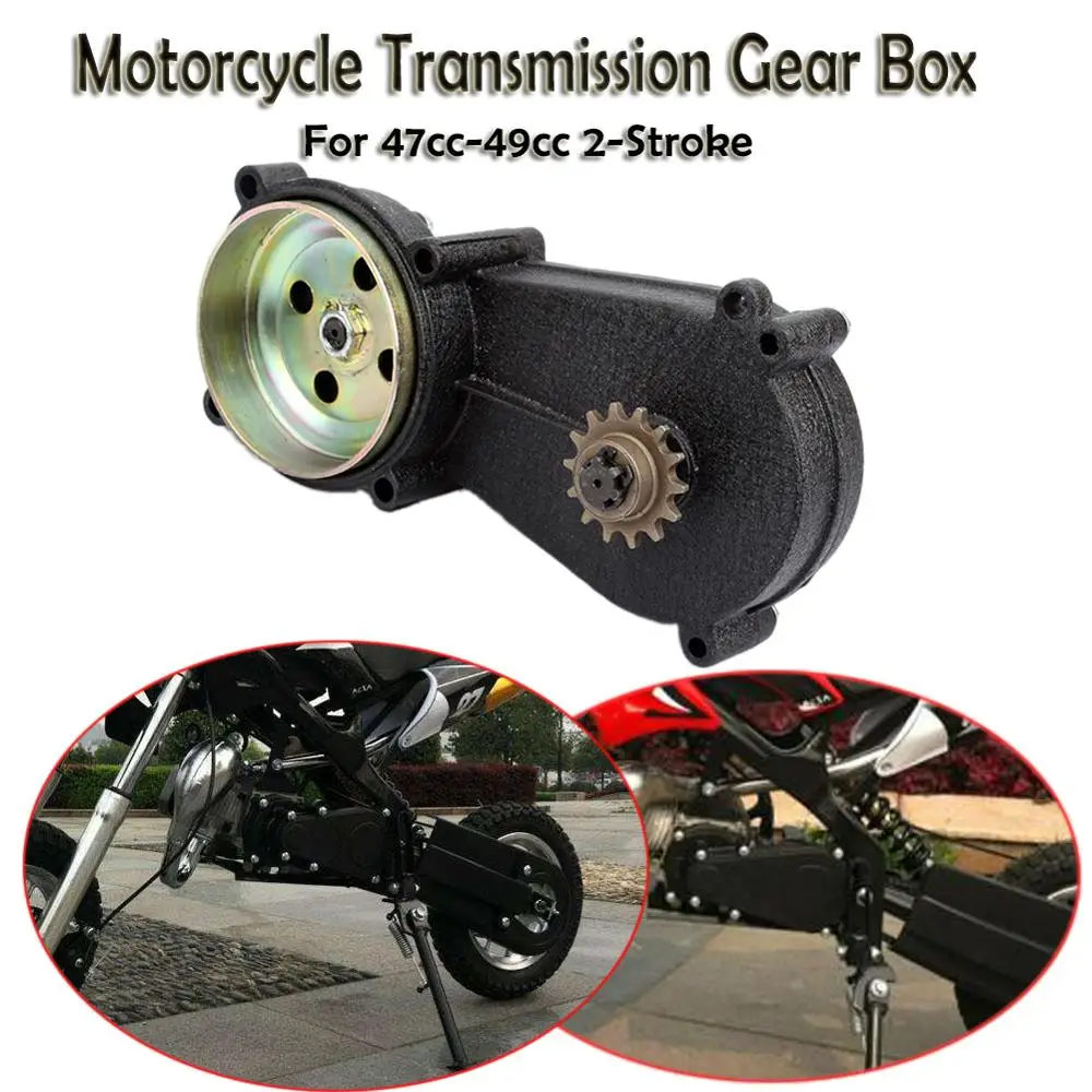 Коробка передач Черная для мотоцикла 47cc-49cc коробка 2-тактного мини-двигателя