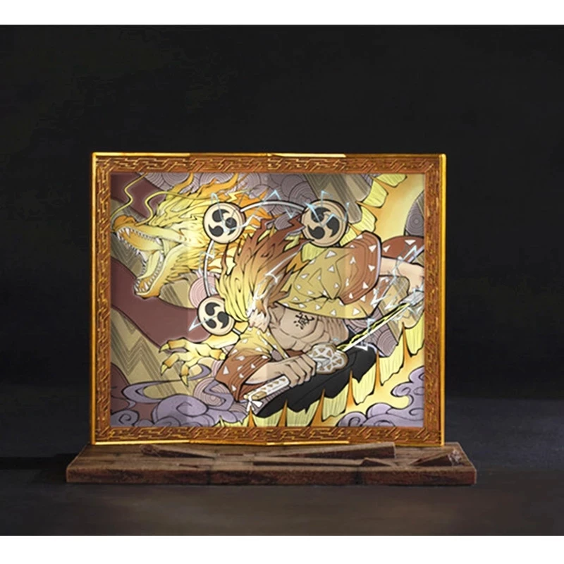 

9.5" Anime Demon Slayer Agatsuma Zenitsu GK Statue Resin Original Ver Portrait Box Action Figure Collectible Model Toy 24cm
