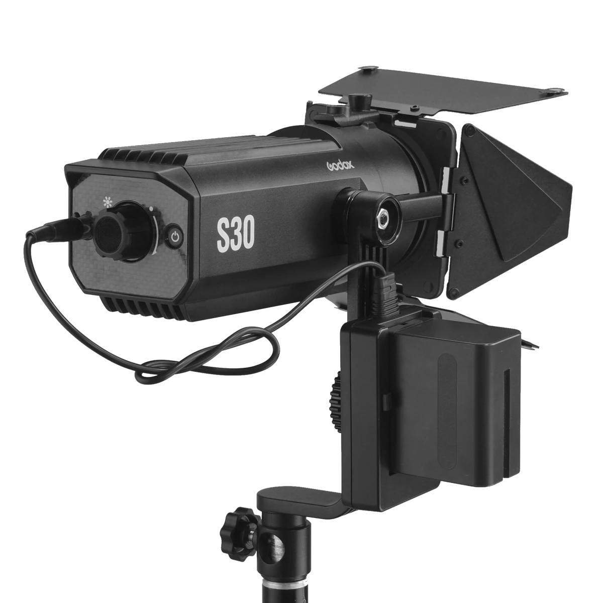 Godox S30 30 Вт фокусирусветодиодный светодиодная лампа Регулируемый прожектор с