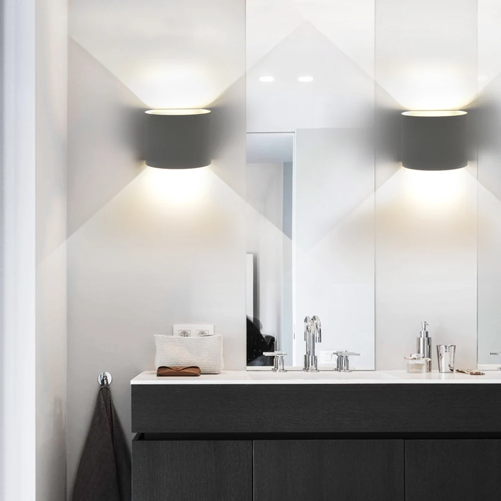 7 Вт круглый светодиодный современный настенный светильник с регулируемой