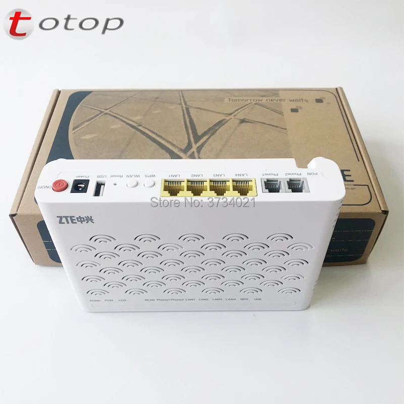 

Беспроводной маршрутизатор ZTE ZXHN F660 V5 ONU ZTE F660 GPON, 4FE + 2TEL + USB + Wifi, SC UPC GPON ONU, английская прошивка