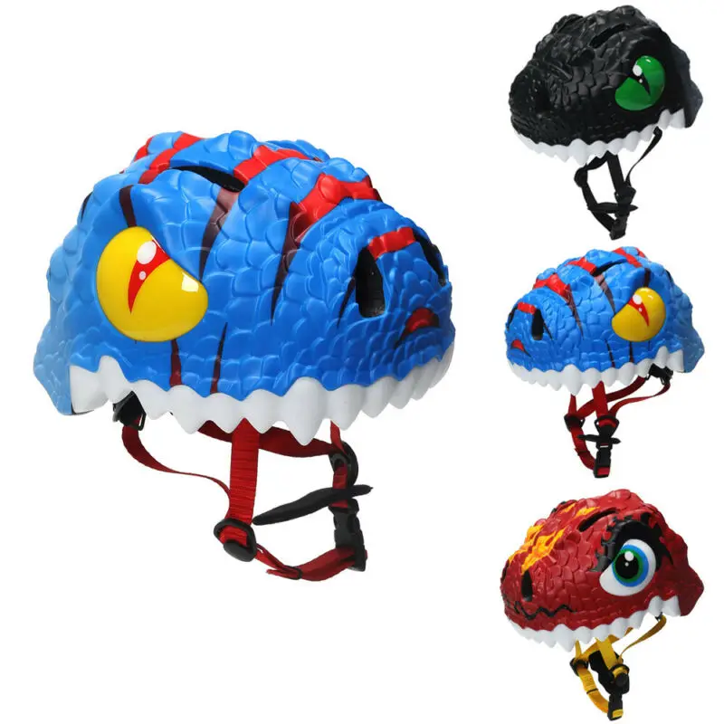 Для малышей детей динозавр регулируемая безопасность велосипедный шлем для