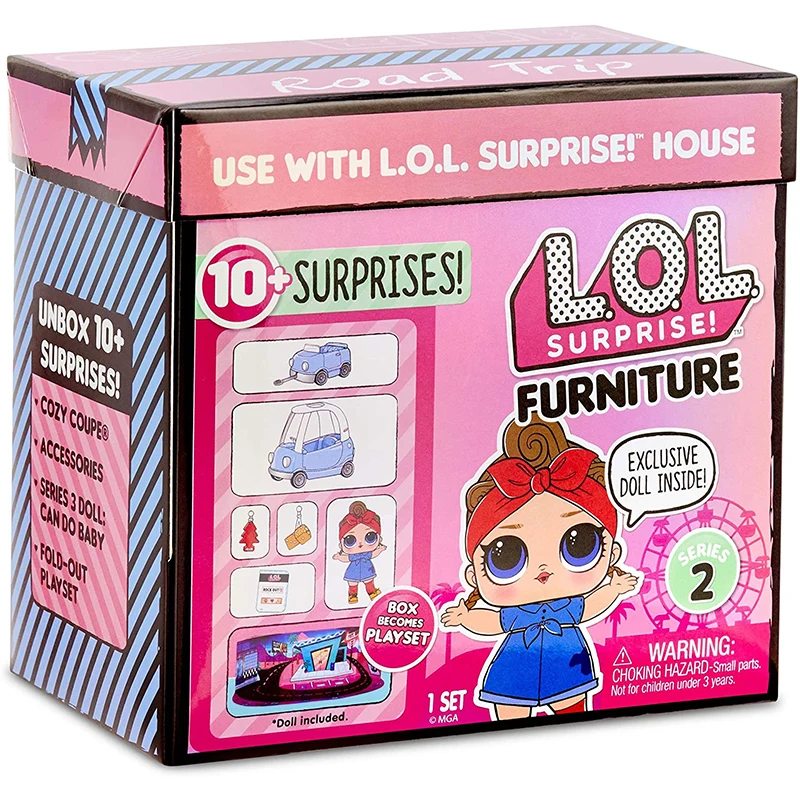 

L.O.L. SURPRISE! Furniture Road Trip Baby Series Fashion Cute Blind Box Anime Figure Lol Surprise Dolls Toys For Girls Gift