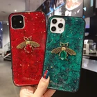 Чехол Bling Bee для телефона iPhone 11 7 8 6S Plus X XR XS Max, Роскошный Блестящий Мягкий ТПУ чехол с золотой фольгой, мраморным блеском для iPhone 11 Pro Max
