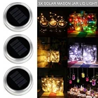 1 м светодиодный волшебный светильник на солнечной батарее для каменщика банка крышка вставка водонепроницаемый 2020 горячая распродажа Рождественский свет s уличное свадебное украшение