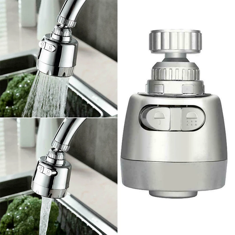 

Kitchen Rotatable Faucet Water Saving High Pressure Nozzle Tap Adapter Filter Swivel Tap Bubbler Bathroom Shower Adjustable