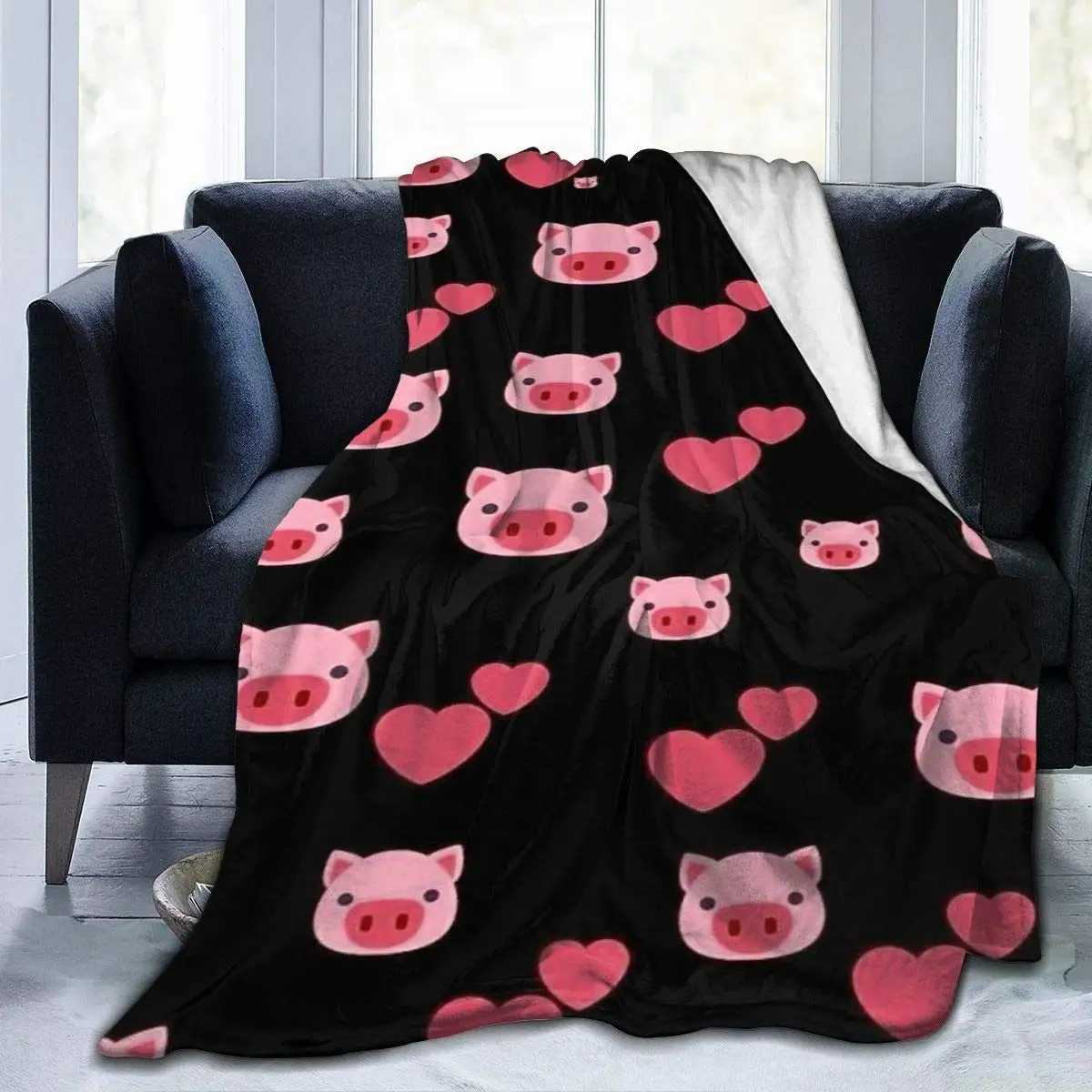 

Милые свиньи мезла, Фланелевое плюшевое мягкое покрывало для дивана, уютное, легкое, декоративное