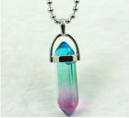 Натуральный камень титановый кристалл столб бирюза кварц Ляпис Подвески для