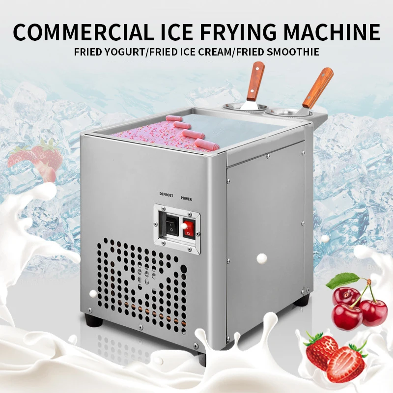 

Household Frying Ice Machine Commercial Frying Yogurt Machine Small Bar Counter Yogurt Maker Frying Ice Cream Roll Machine