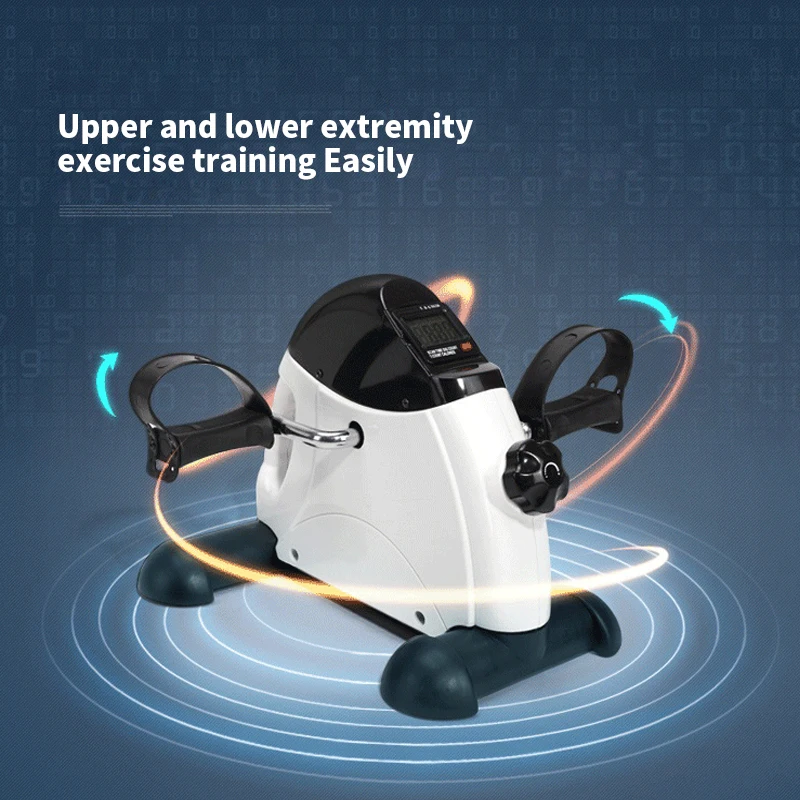 Home Mini Exercise Bike LCD Display Leg Trainer Rehabilitation Machine Stepper Fitness Treadmill Slimming Spinning Indoor | Спорт и