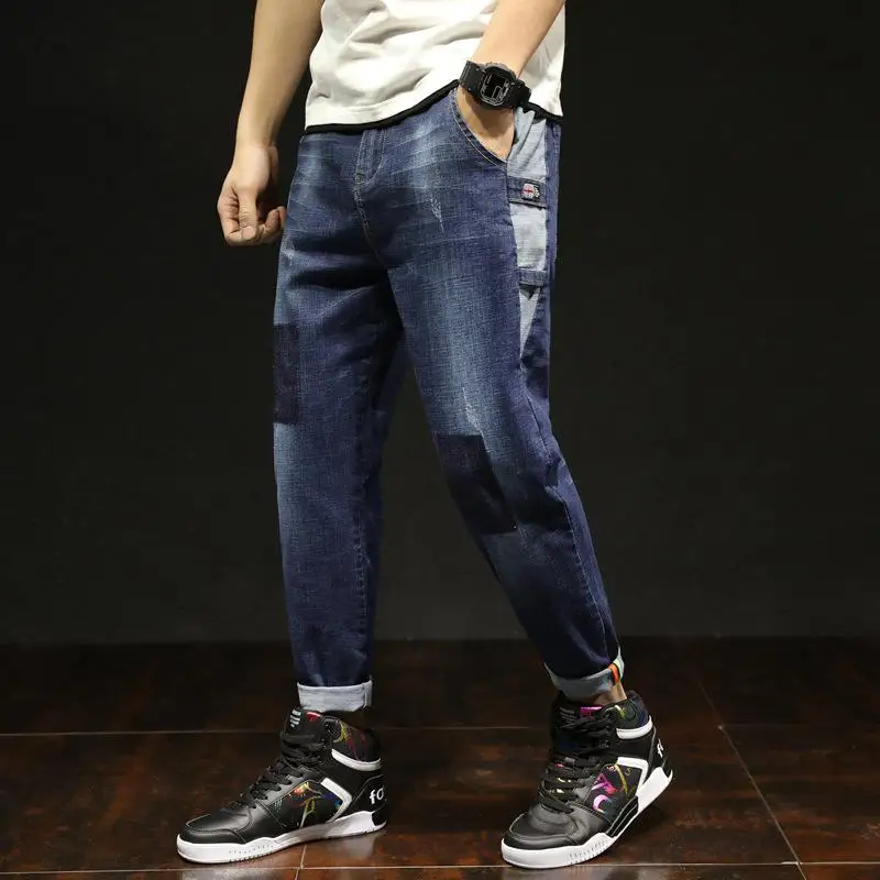 

New Arrivals Men's Simple Jeans Slim Version of the Elastic Denim Pants Causal Trousers