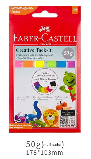 Multicolor 50G Faber Castell Tack его глина Bjd кукла косметический эпоксидной Стекло глаза Шпатлёвки красочные съемное крепление на клейкой основе для Memo для дома, офиса, школы - Цвет: Multicolor 50G