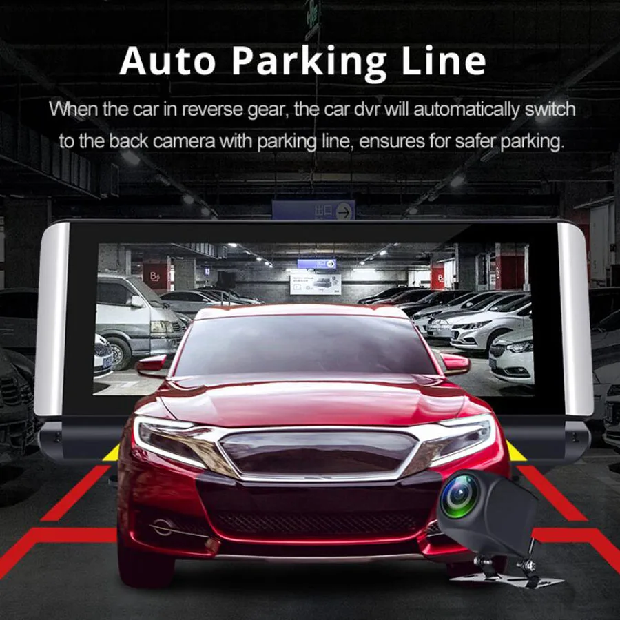 Автомобильный видеорегистратор WHEXUNE 7 дюймов 4G ADAS Android 5 1 Wi Fi DVR камера Full HD 1080P