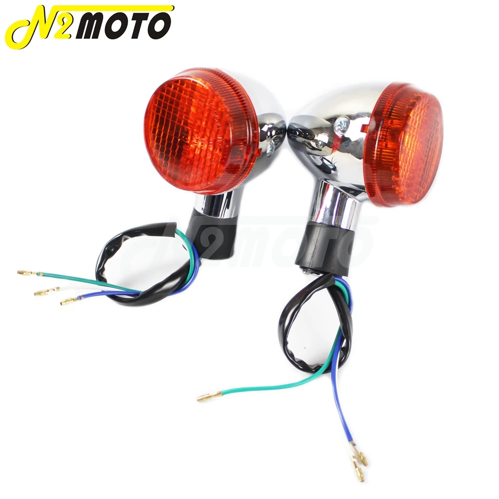 4 шт. поворотники для мотоцикла Honda Shadow 400 750 VT750 04 07 Chrome| |