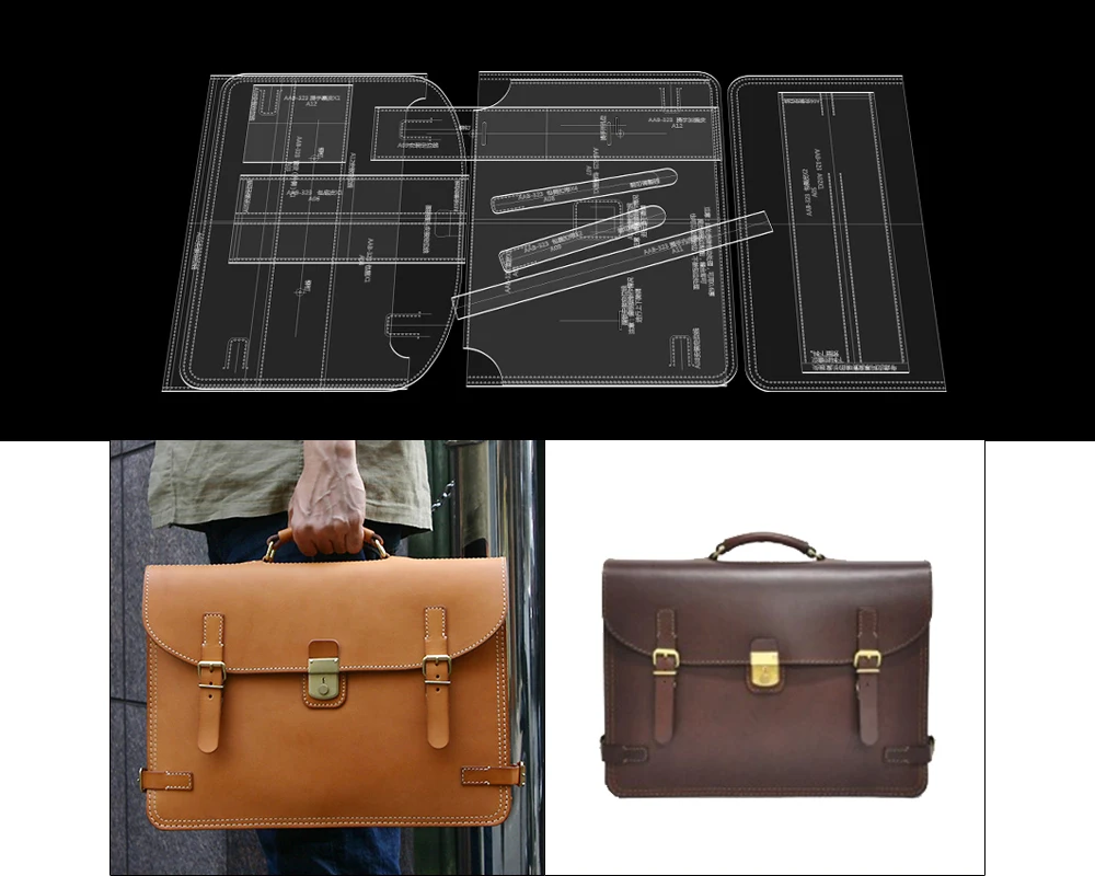 1 предмет Сумки из натуральной кожи сшиты Узор Акриловые Монета Сумка шаблон DIY