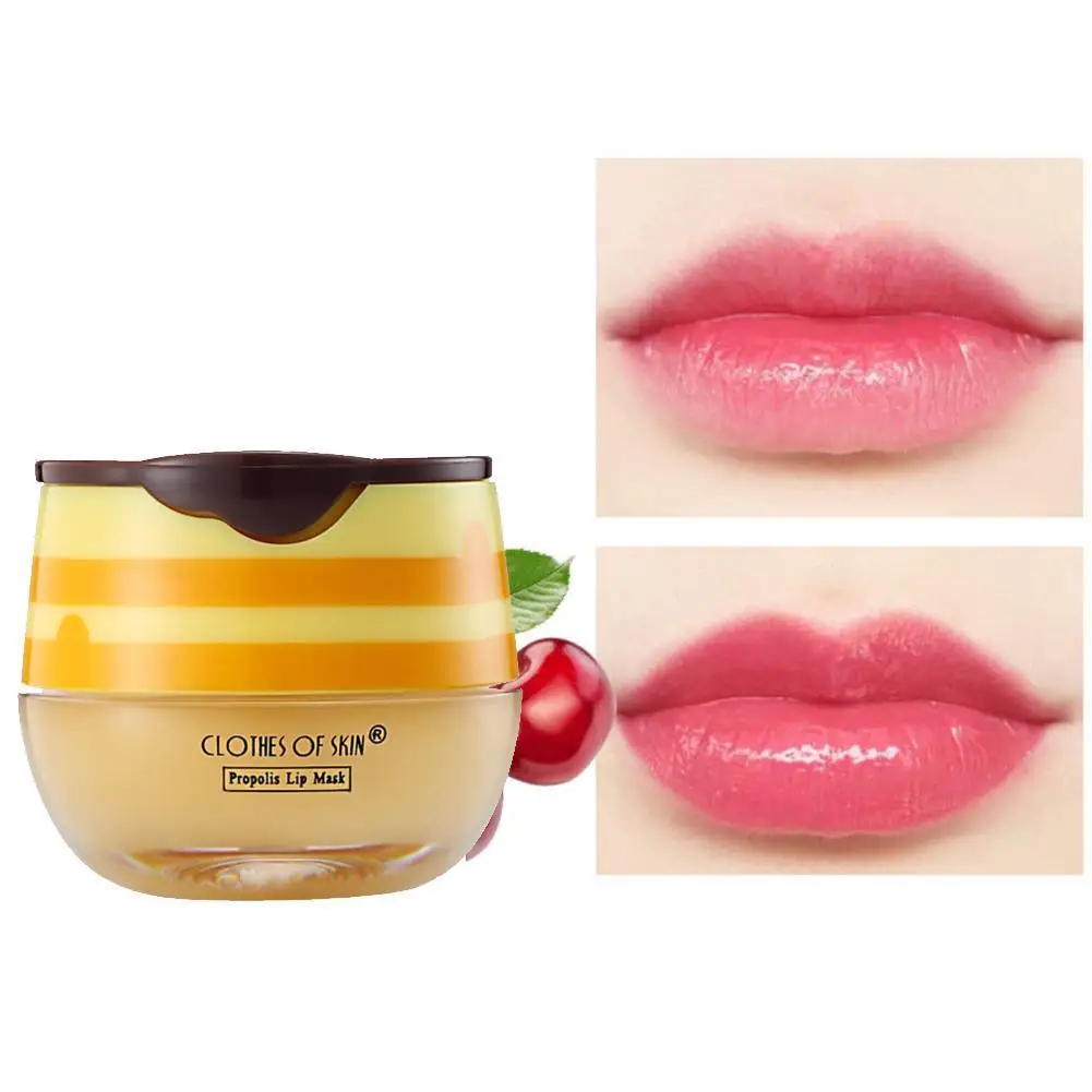 Balm Propolis Sleep Lip Mask Lip Brush Lip Nourishing Gloss Glaze Lip Lip O3M8