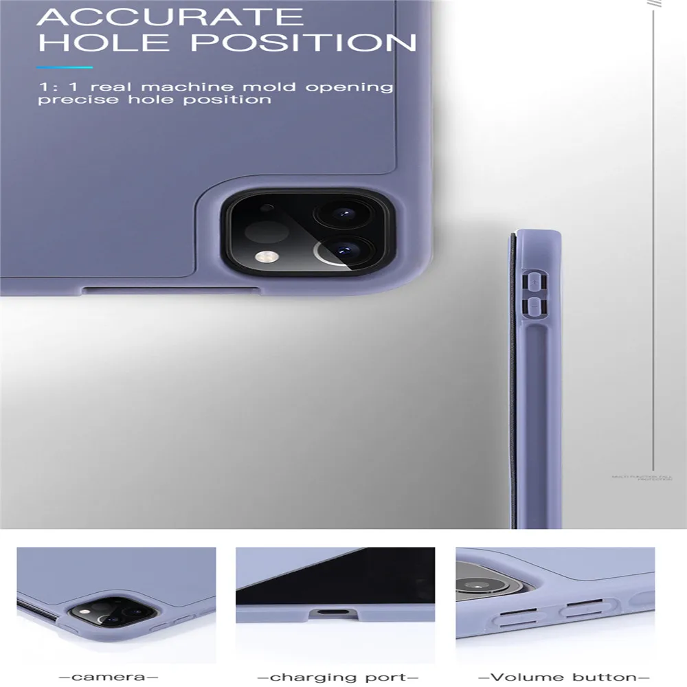 Ультратонкий кожаный чехол-книжка для iPad Pro 11/12 9 2020 быстросъемный корпус планшета