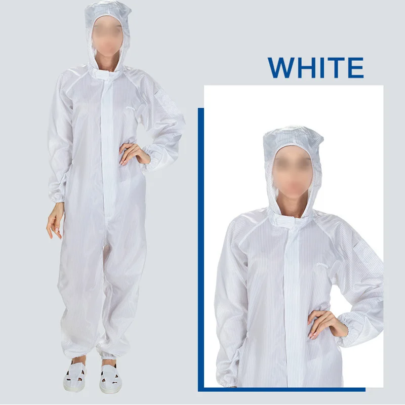 

Popular 1PC Boiler Suit Coveralls Protection Suit Disposable Painters Hooded Dust Proof Protective Anti-static High Quality