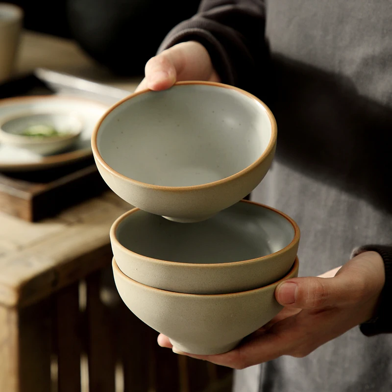 

Ceramic Bowl Bird's Nest Syrup Bowl Simple Small Bowl Japanese Tableware Set Household Ceramic Cup