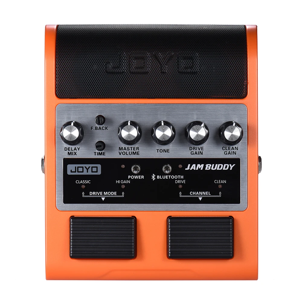 JOYO JAM BUDDY портативный Перезаряжаемый Bluetooth 4,0 двухканальный 2*4 Вт Педальный Стиль Гитарный Усилитель колонка с усилителем с задержкой