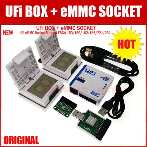 Новый 2022 оригинальный UFI Box /Ufi Box с поддержкой FBGA 153/169/162/186/221 254 ful EMMC Service Tool, Считывание данных пользователя EMMC, а также re