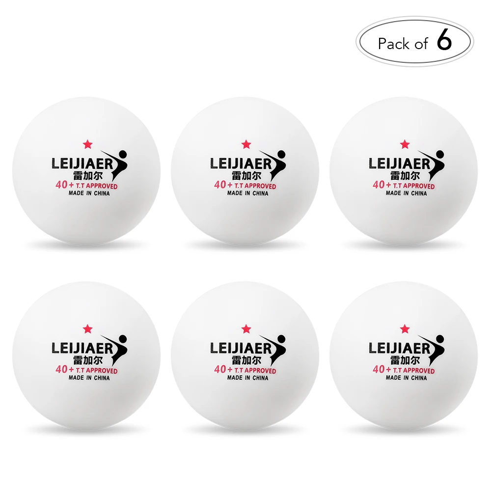 

2019 New 6Pcs White / Orange 1/2/3-Star 40mm Table Tennis Balls Ping Pong Balls Practice Training Balls