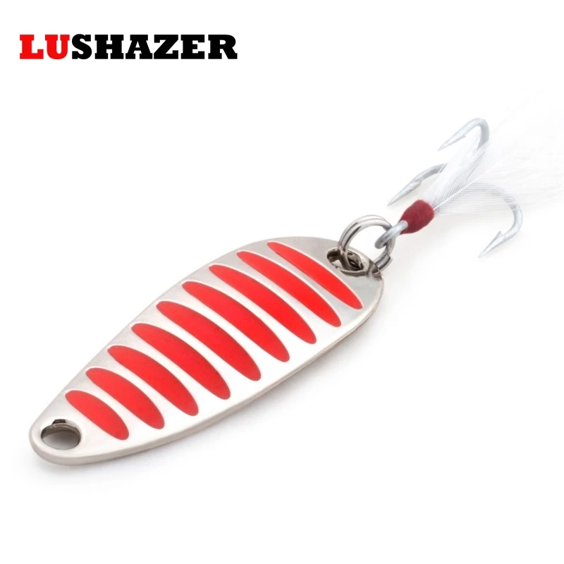10g 15g 20g Fishing Lure Bait Spoon Gold/Silver Hook Pesca Hard Lures Metal |