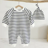 toddler baby girl romper korean style spring autumn baby boys girls clothes newborn baby stripe cotton long sleeve jumpsuithat