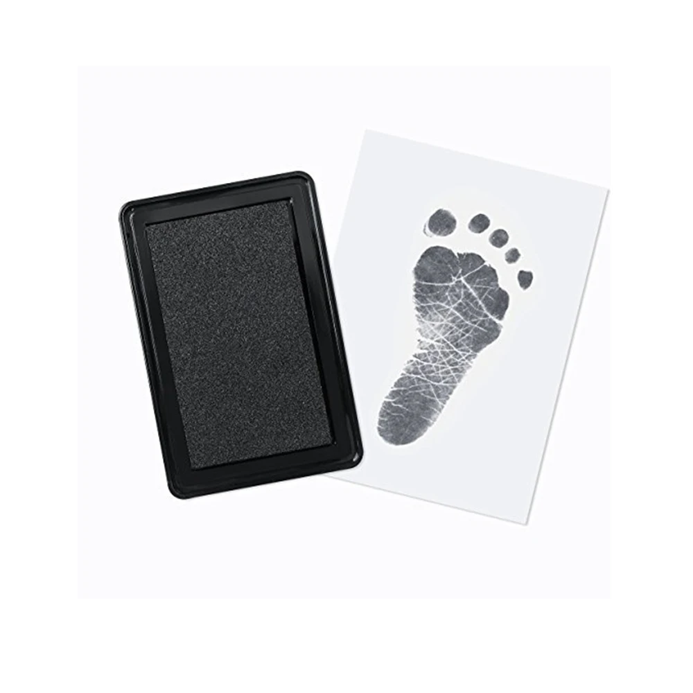 Экологически чистый уход за ребенком нетоксичный ребенок Handprint Набор для отпечатка ступней Детские сувениры отливка новорожденный отпечаток ноги inkpad