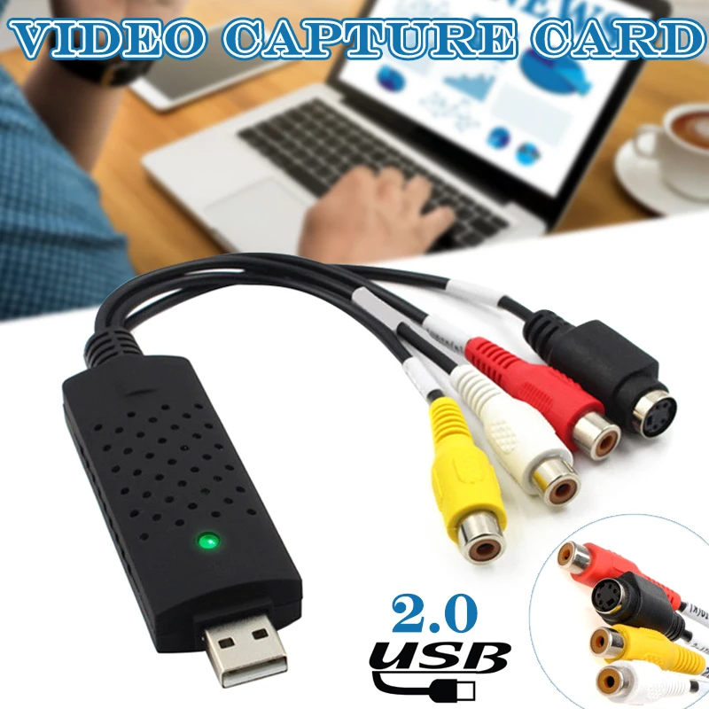 VHS к цифровому конвертеру файлов Express USB 2 0 Видео Grabber Аудио AV ТВ Карта Hi 888 |