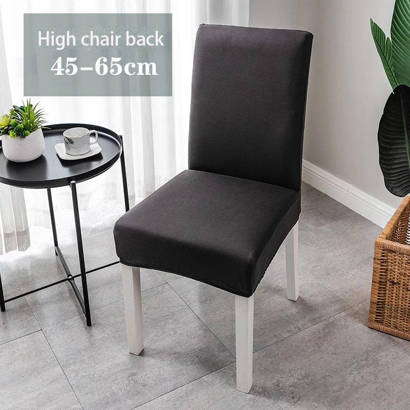 

1/2/4/6 Pcs Chair Cover For Room Plain Dining Elastic Chair Slipcover Offic Case Stretch Chair Cover for Wedding Hotel Banquet