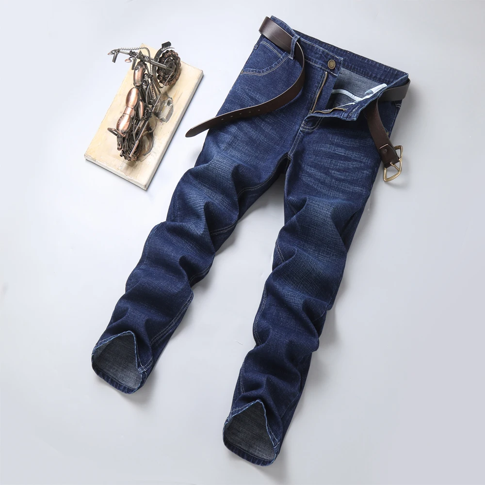 Джинсы мужские стрейчевые Стрейчевые прямые брюки модель Smart Casual весна-осень |