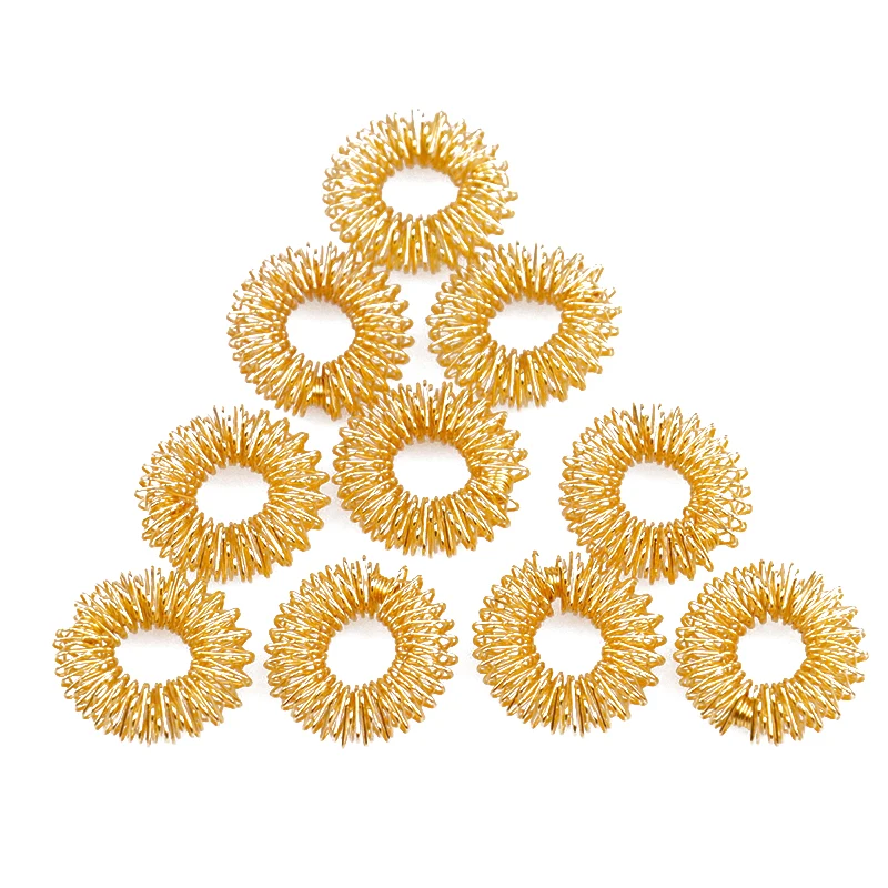 100 шт. массаж Акупунктура перстни Здравоохранение Акупрессура ручной массажер