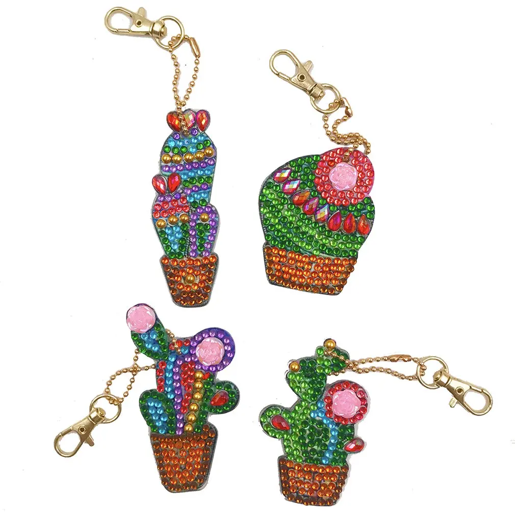 DIY Material Package Keychain Cartoon Spaceman Hanging Diamond Painting Bag Child Manual Develop Brain | Украшения и аксессуары