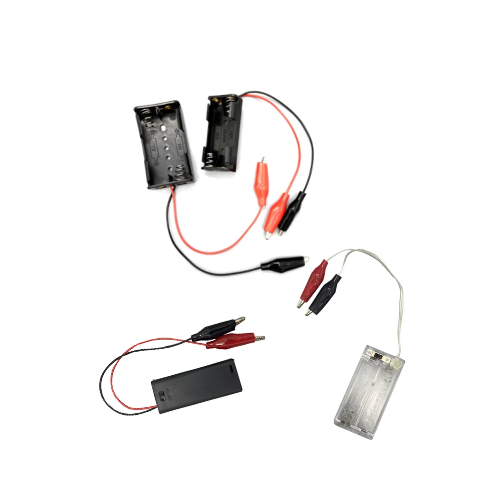 Чехол для аккумулятора размера AA/AAA футляр хранения батарей зажим с 2 разъемами