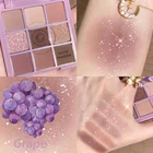 Палитра теней для век, 9 цветов, матовые блестящие натуральные стойкие, легкие в окрашивании мерцающие блестящие глаза, женский макияж TSLM