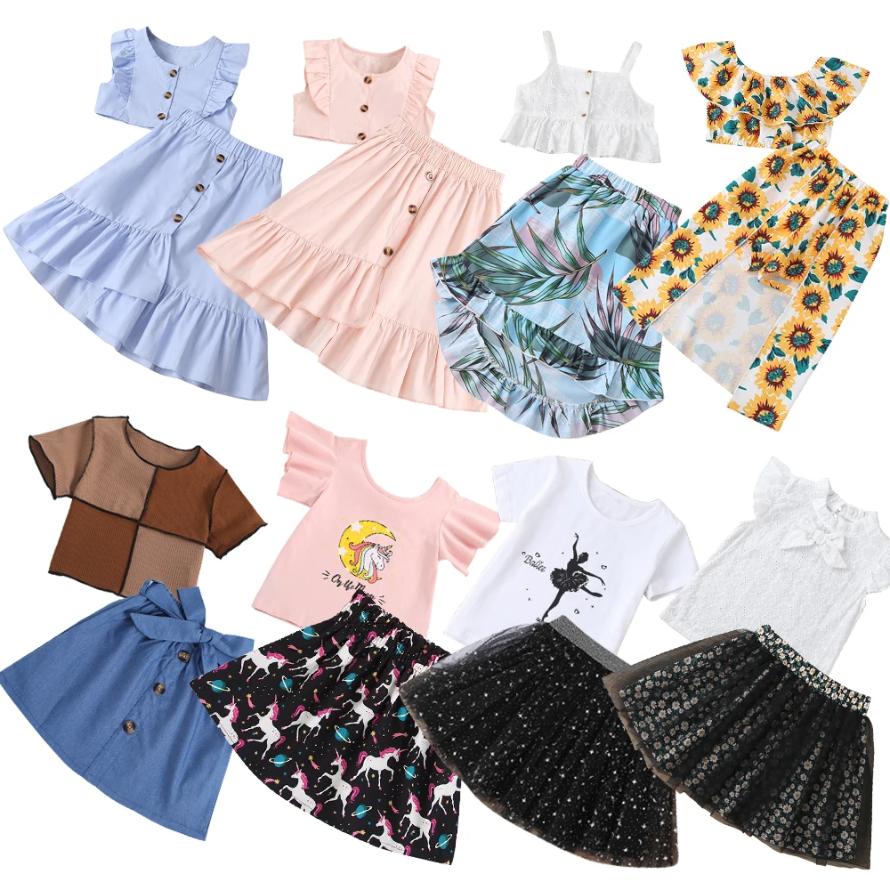 

Футболка и шорты для девочек, летний комплект из 2 предметов, с принтом в виде подсолнухов, От 2 до 6 лет