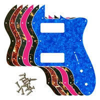 pleroo guitar parts for classic series 72 telecaster tele thinline guitar pickguard scratch plate with p90 humbucker pickups