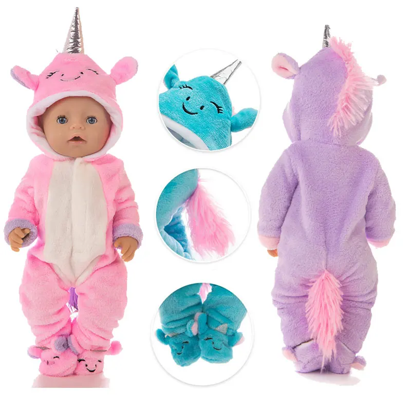 

Terno + sapatos bonecas roupa para 17 polegada 43cm zapf bebê nascido boneca bonito jumpers roupas de boneca