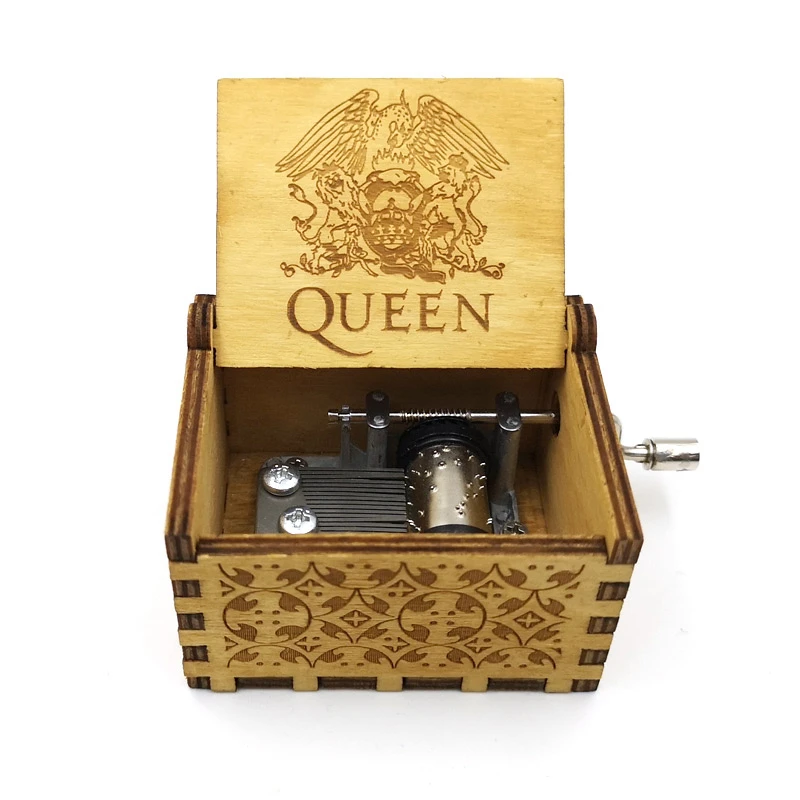 Новая музыкальная шкатулка QUEEN LOVE DAD And MAM тематическая антикварная резная