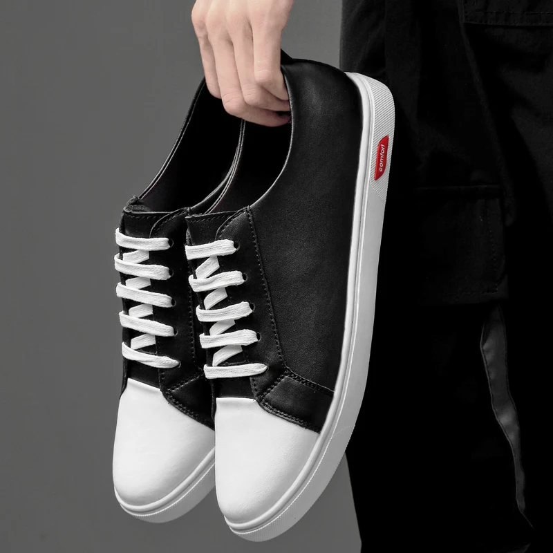 

Sneakers Casual genuine Leather Shoes Men Sneakers Male lace up cow Leather Shoes Flats Shoes masculino adulto zapatos de hombre