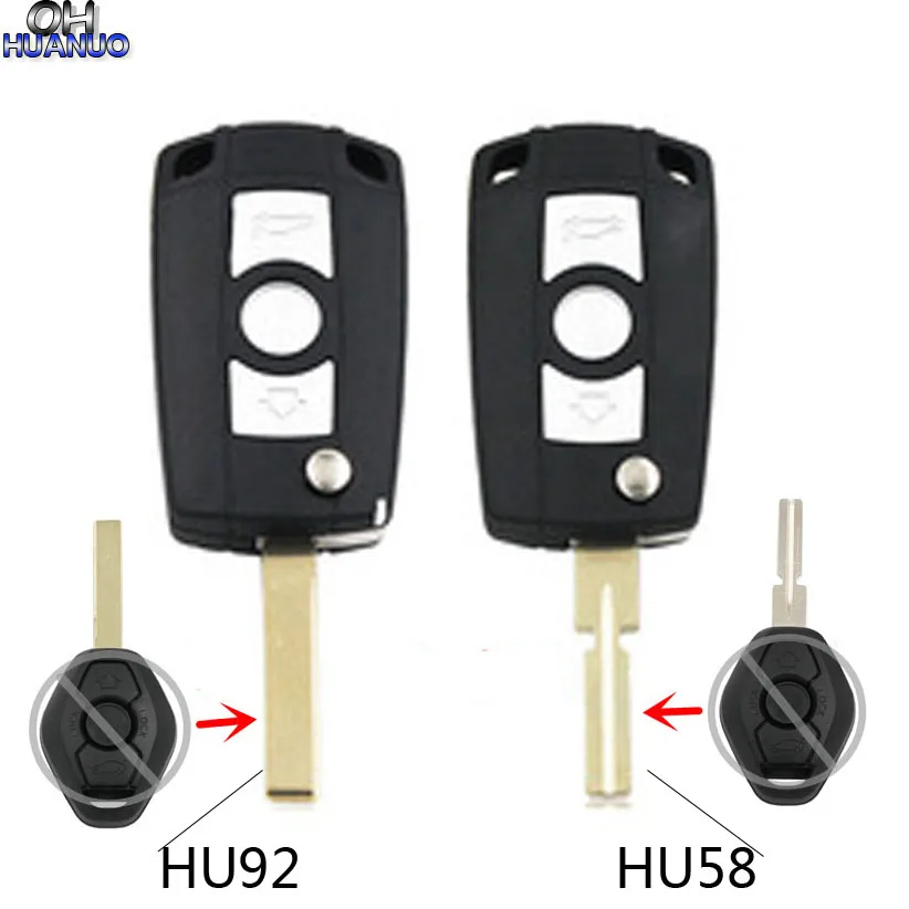 Сменный новый корпус для дистанционного ключа с 3 кнопками подходит BMW E81 E46 E39 E63 E38