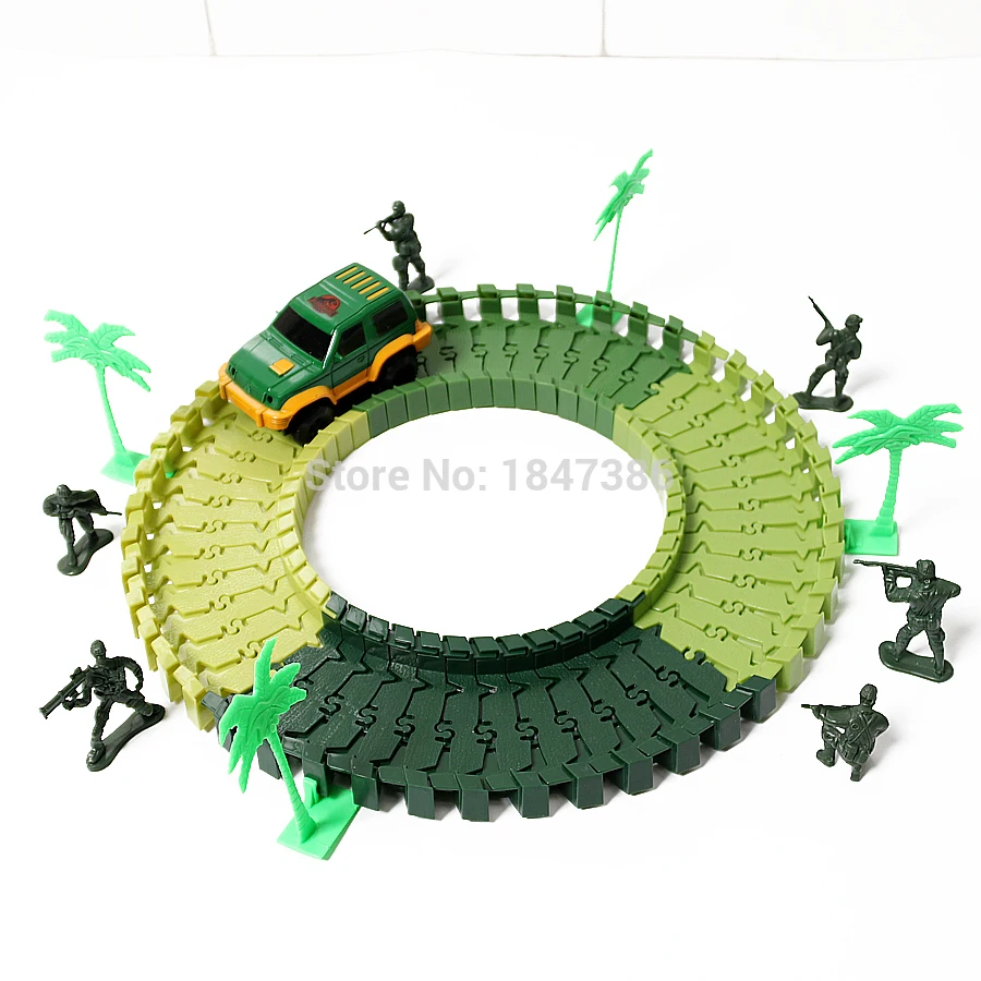 Набор волшебных гоночных треков сделай сам набор гибких экшн-фигурки динозавров